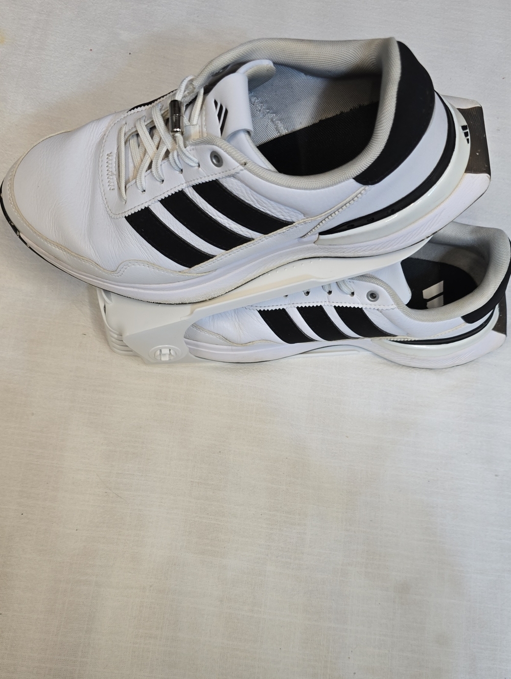 adidas White and Black Low-Top Sneakers
